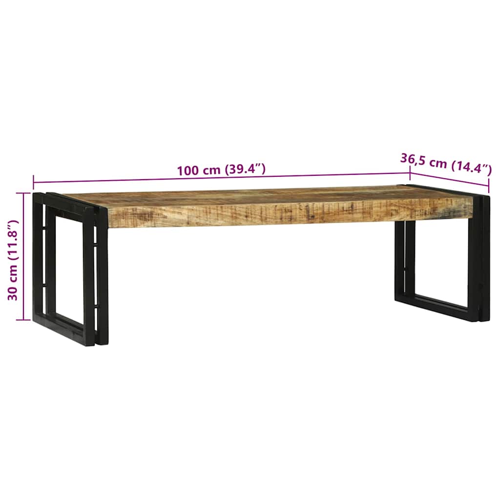 vidaXL Couchtisch 2 pcs Braun 48 x 40 x 40 cm Massivholz Mango