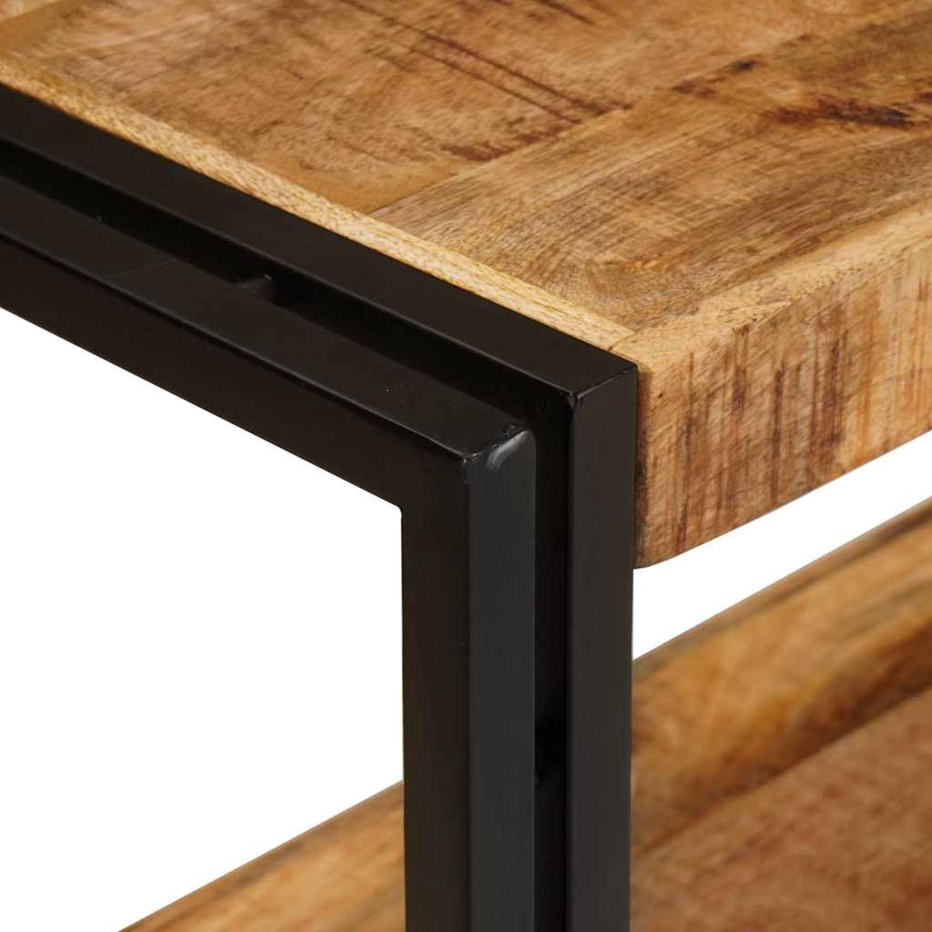 vidaXL Konsolentisch mit Regal Braun 160 x 33 x 75 cm Massivholz Mango