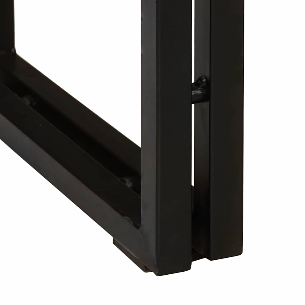 vidaXL Konsolentisch mit Regal Braun 160 x 33 x 75 cm Massivholz Mango