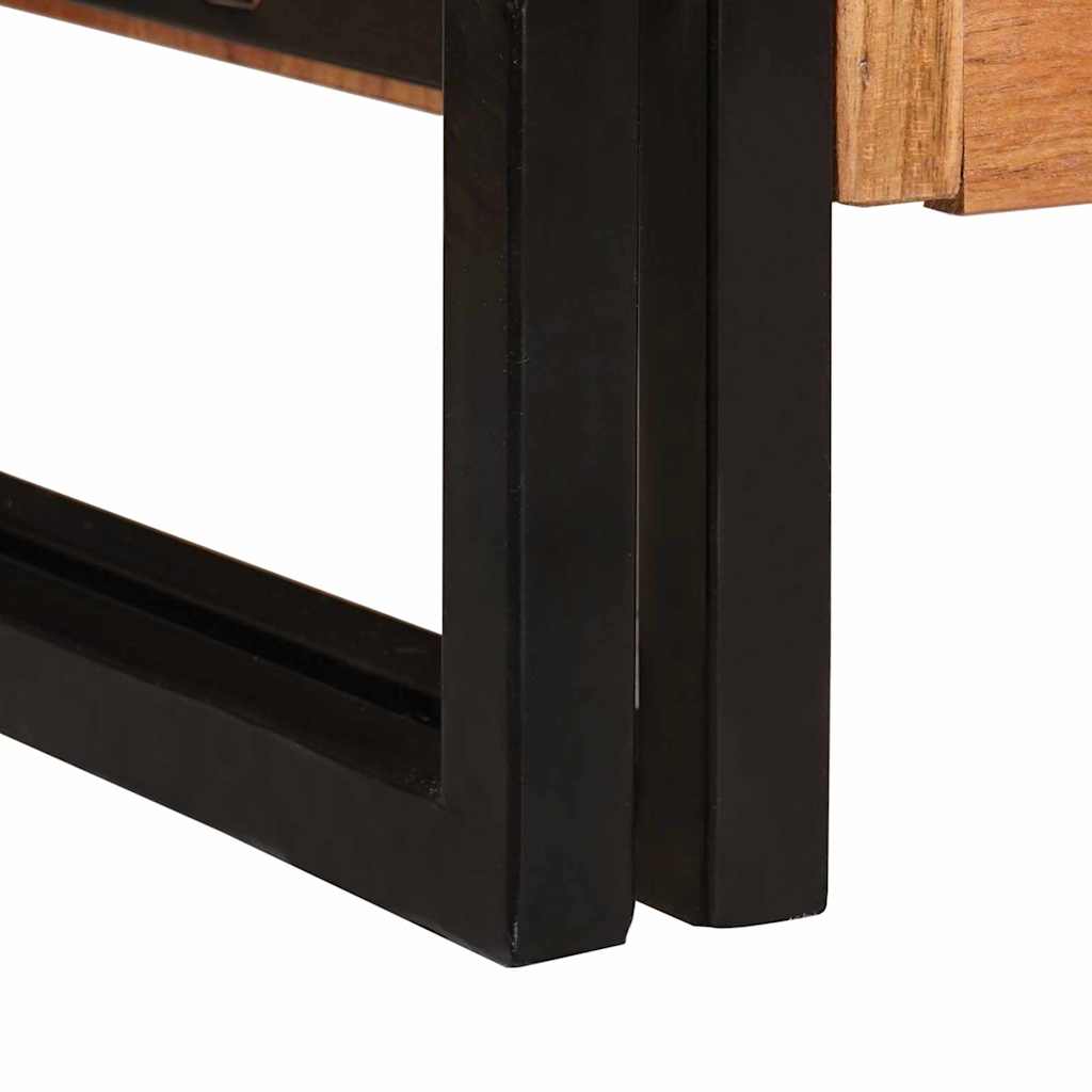 vidaXL Sideboard mit Türen Braun Solid Acacia Wood and Metal