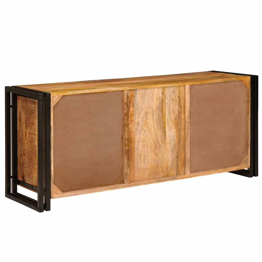 vidaXL TV-Schränk Braun 120 x 30 x 50 cm Raues Mango-Massivholz