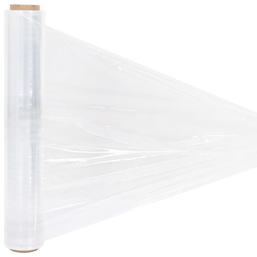 vidaXL Stretchfolie 2 Stk. Transparent 17 μm 50 cm x 150 m
