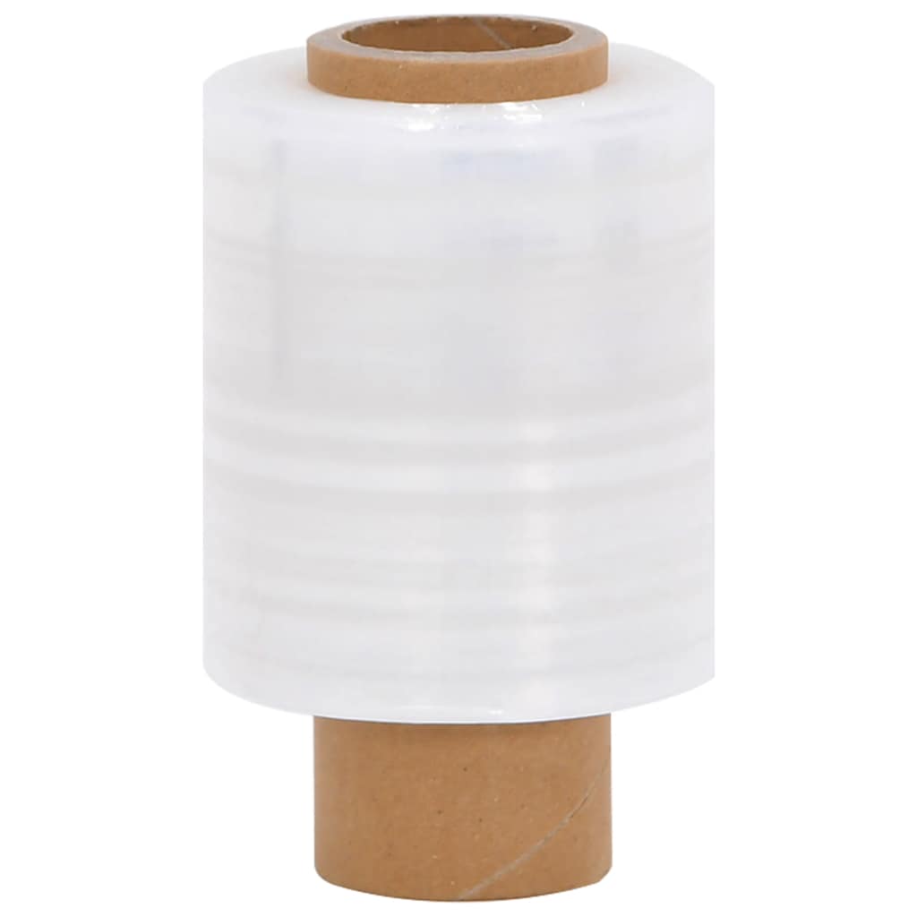 vidaXL Stretchfolie mit Griff 10 Stk. Transparent 23 μm 50 cm x 150 m