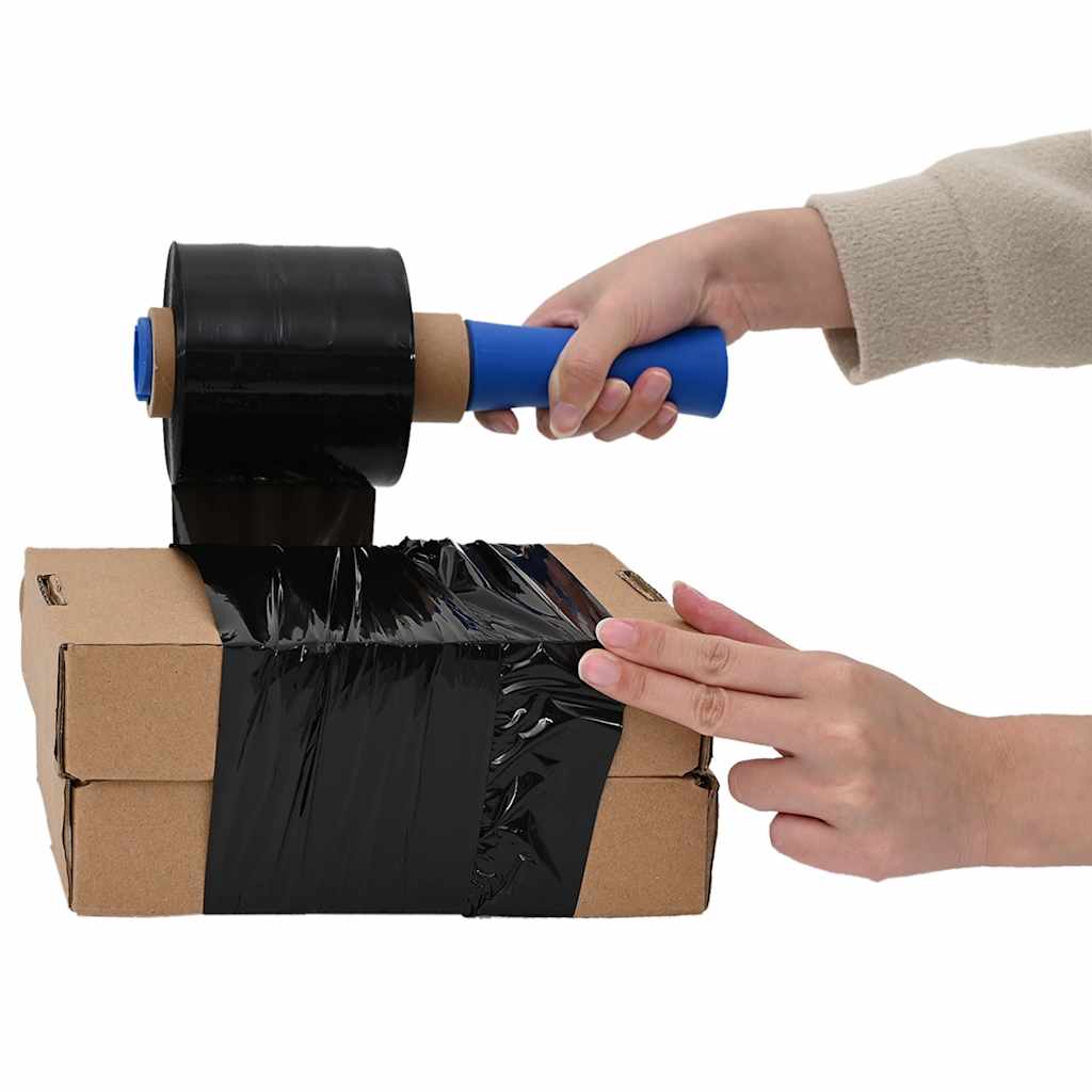 vidaXL Stretchfolie mit Griff 10 Stk. Transparent 23 μm 50 cm x 150 m