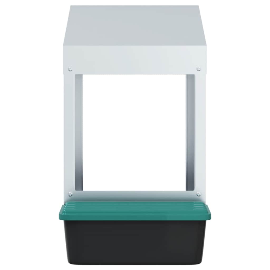 vidaXL Hühner-Nistkasten 1 Fach Wandmontage Verzinkter Stahl