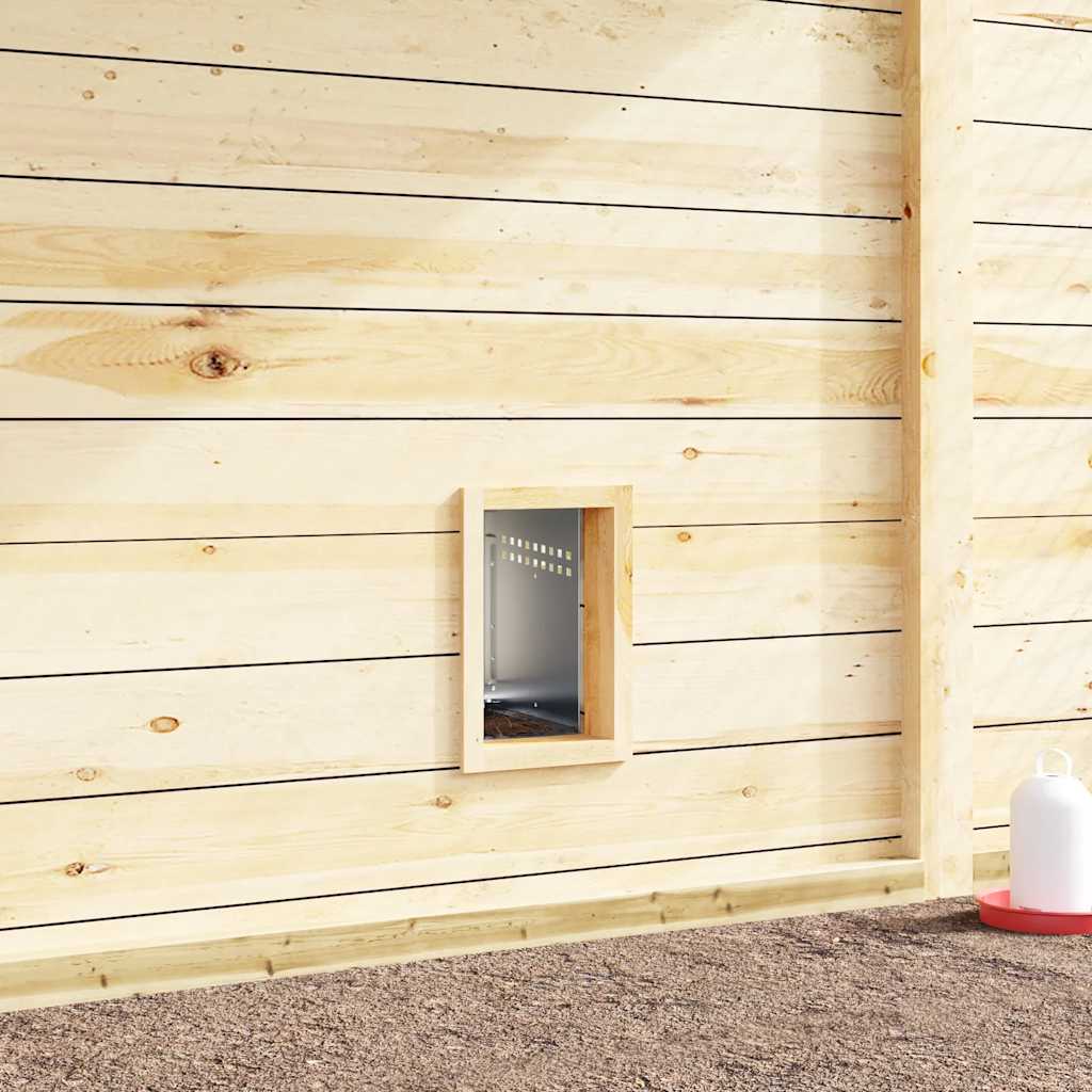 vidaXL Hühner-Nistkasten 1 Fach Wandmontage Verzinkter Stahl