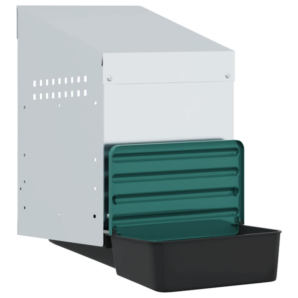 vidaXL Hühner-Nistkasten 1 Fach Wandmontage Verzinkter Stahl