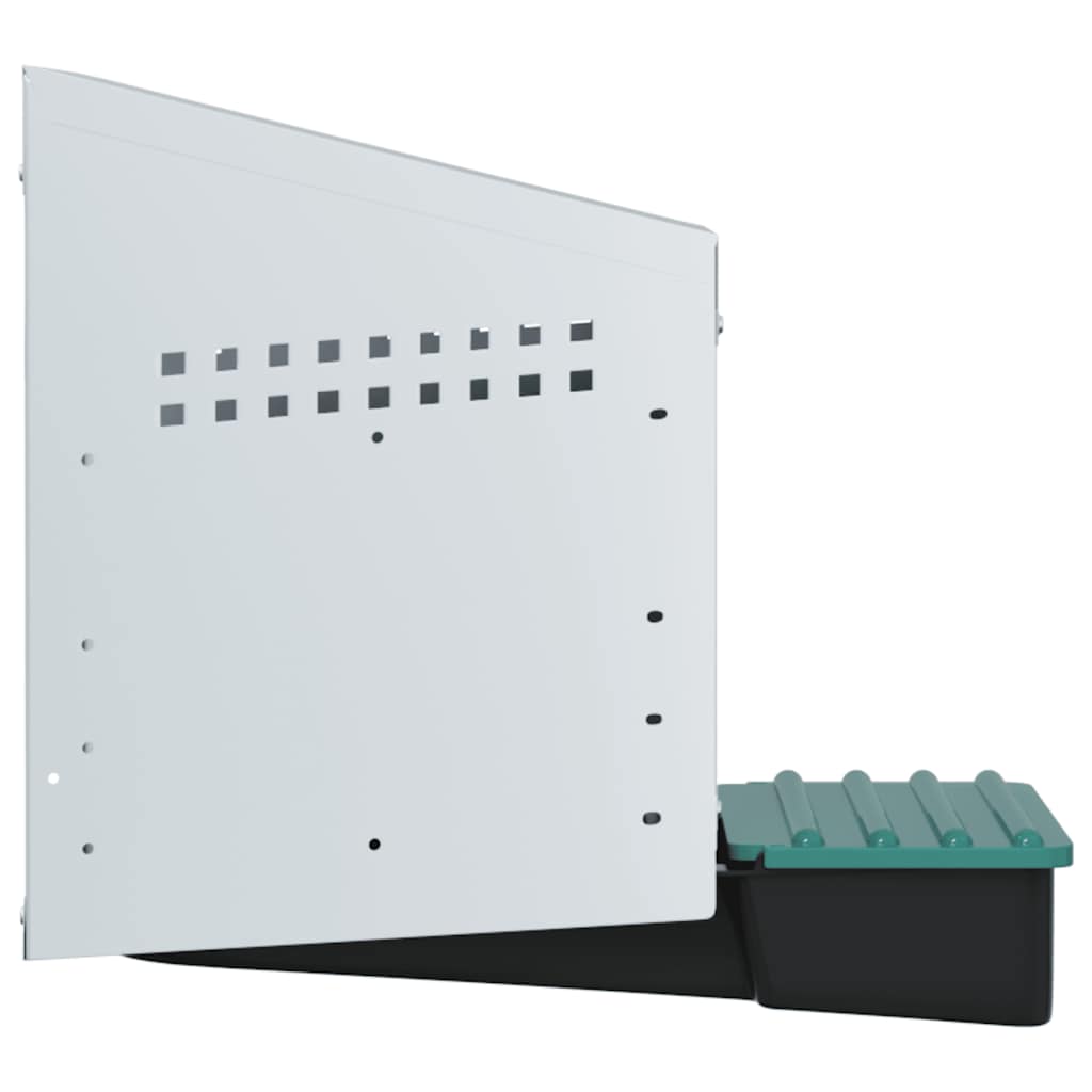 vidaXL Hühner-Nistkasten 1 Fach Wandmontage Verzinkter Stahl