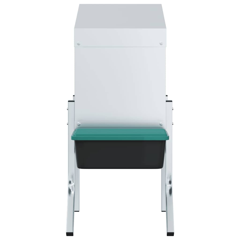 vidaXL Hühner-Nistkasten 1 Abteil mit Beinen Verzinkter Stahl