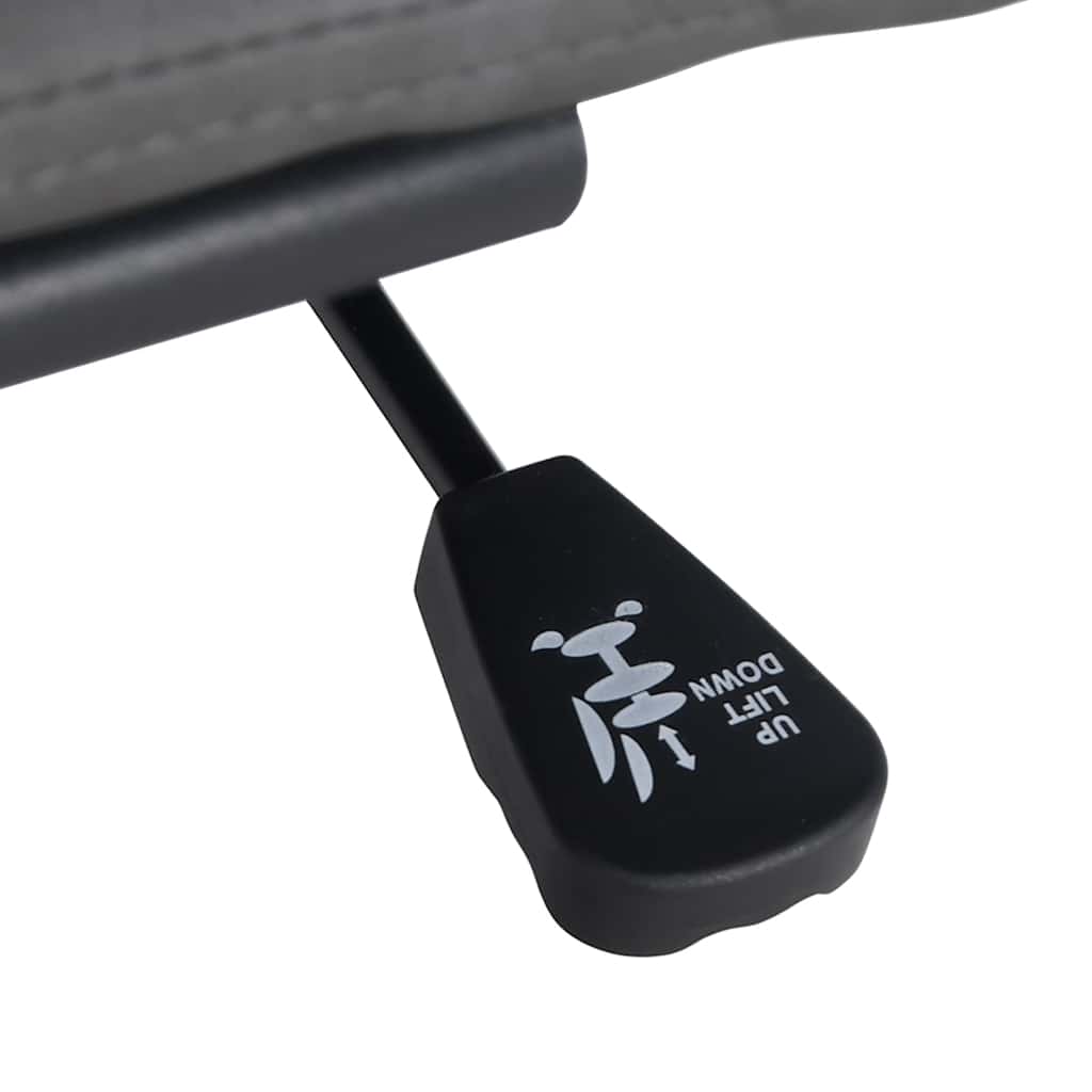 vidaXL Bürodrehstuhl Cremefarben Gelockter wollähnlicher Stoff