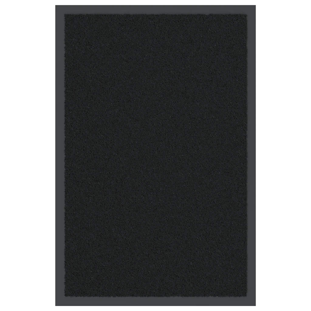 vidaXL Fußmatte Schwarz 40x60 cm