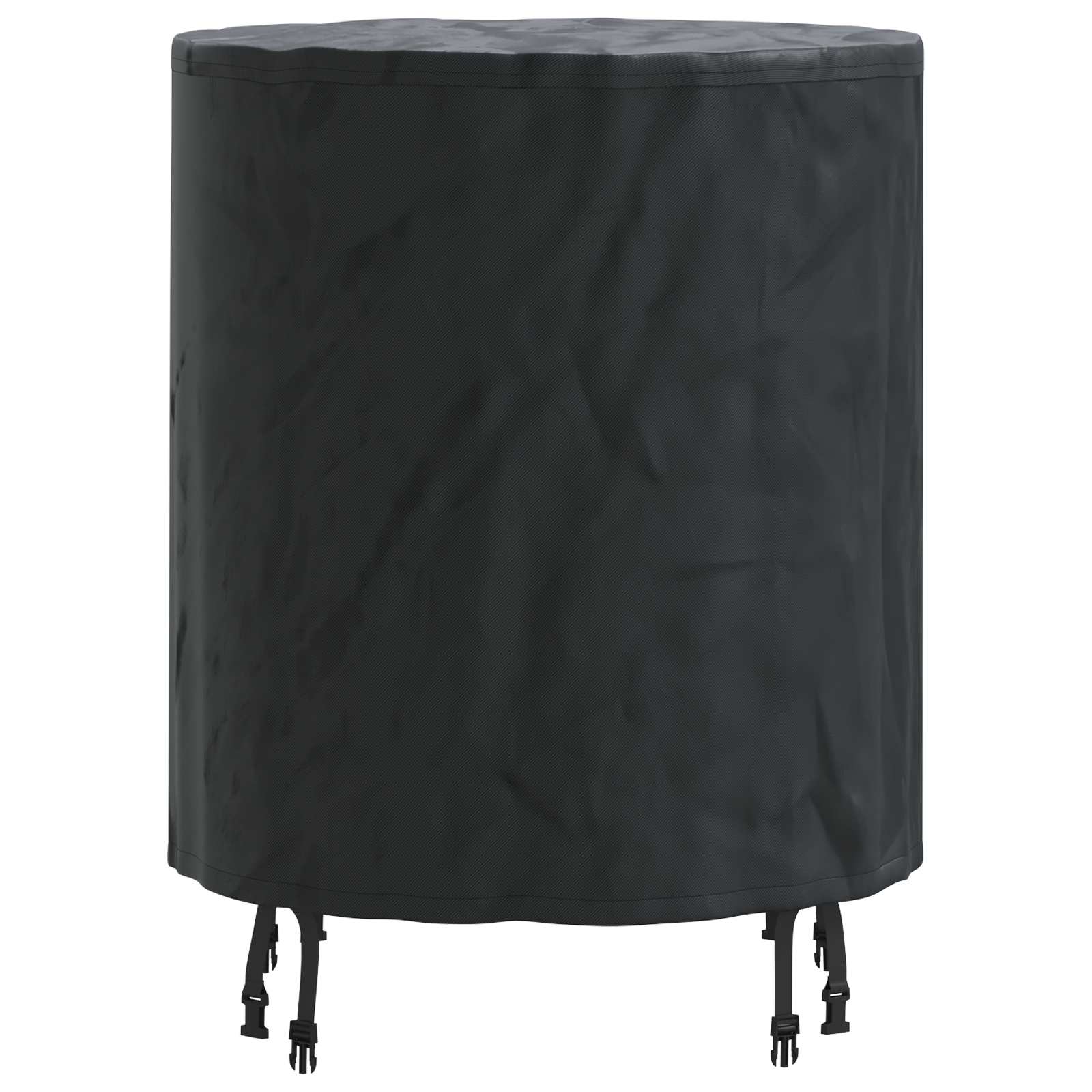 vidaXL Tischdecken Uni Schwarz 62 x 62 x 70 cm Stoff