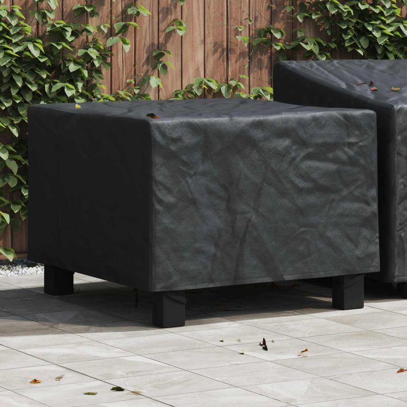 vidaXL Möbelbezug Uni Schwarz 60 x 60 x 45 cm Stoff