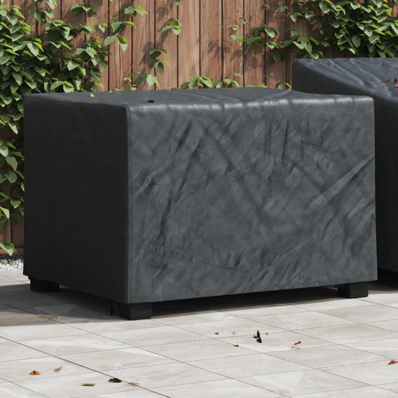 vidaXL Möbelbezug Uni Schwarz 60 x 60 x 45 cm Stoff
