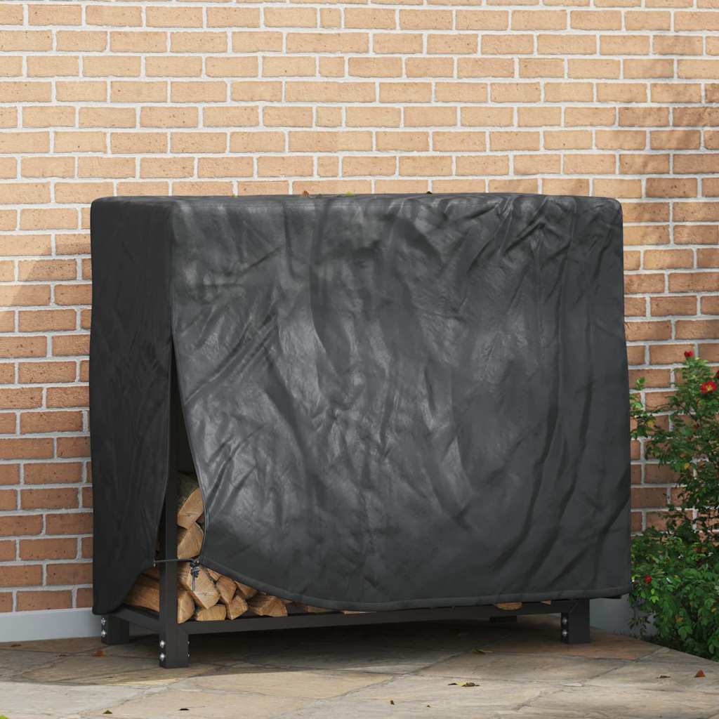 vidaXL Abdeckung für Kaminholzregal Schwarz 61 x 122 x 106 cm Stoff