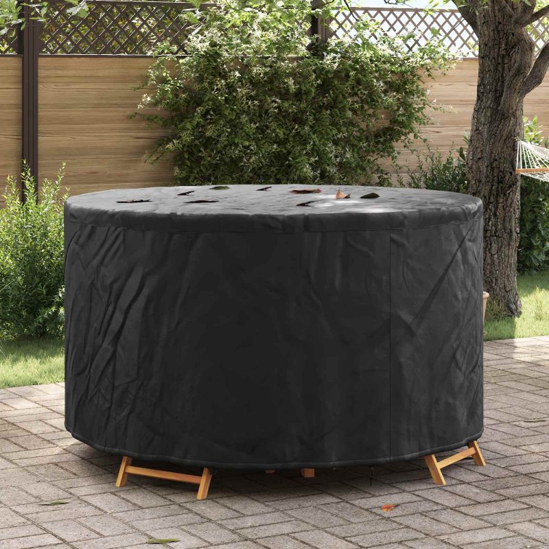 vidaXL Gartenmöbelabdeckung Schwarz 102 x 102 x 71 cm 210D-Gewebe