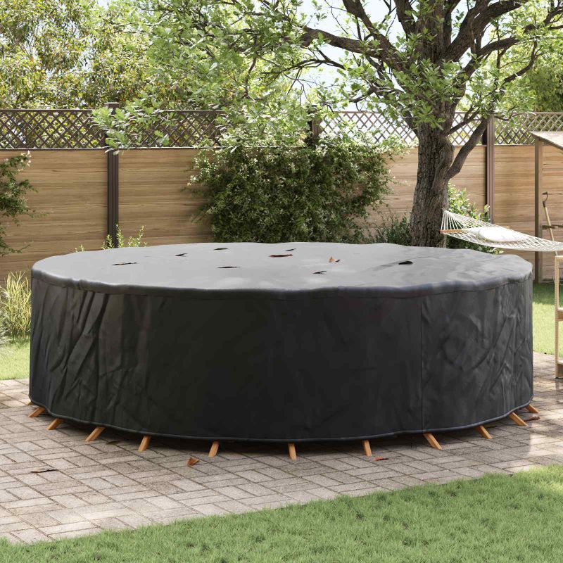 vidaXL Gartenmöbelabdeckung Schwarz 102 x 102 x 71 cm 210D-Gewebe