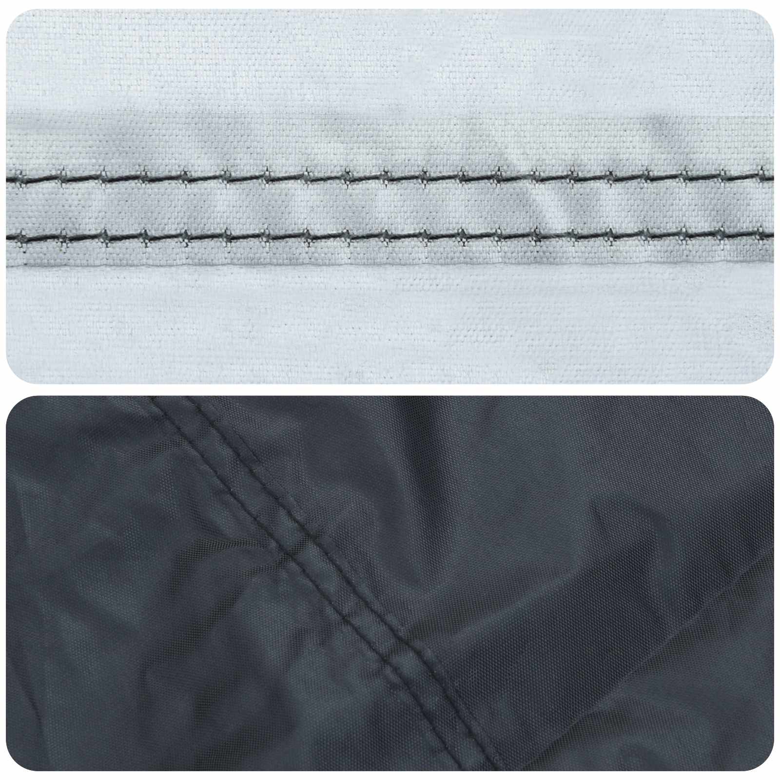 vidaXL Tischdecken Uni Schwarz 102 x 202 x 15 cm Stoff