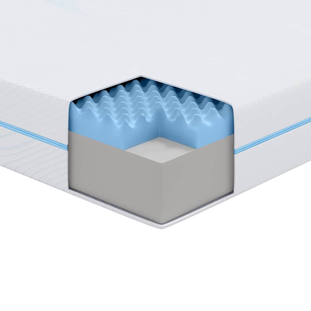 vidaXL Matratze Weiß 80 x 200 cm Schaum