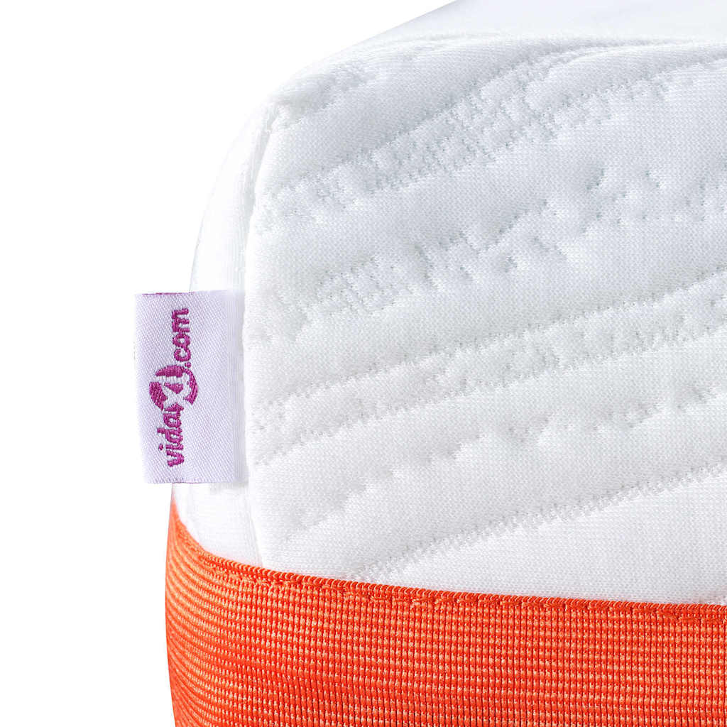 vidaXL Matratze Weiß und Grau 80 x 160 cm Schaum