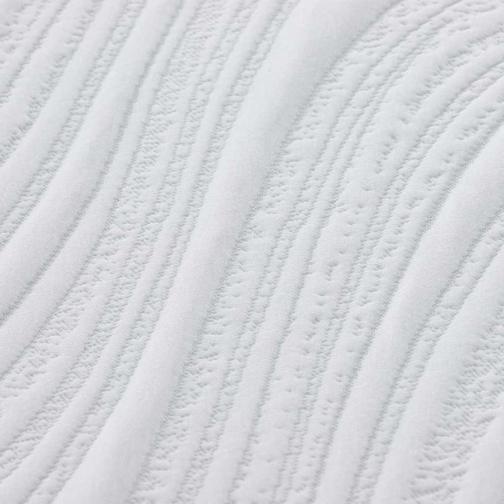 vidaXL Matratze Weiß und Grau 80 x 160 cm Schaum