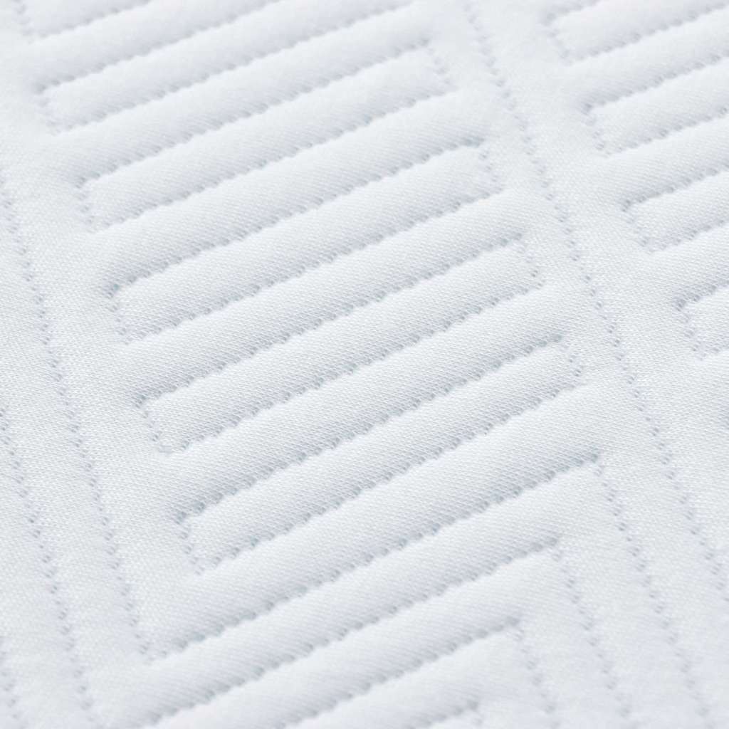 vidaXL Matratze Weiß und Blau 80 x 160 cm Gel-durchzogenes Schaum