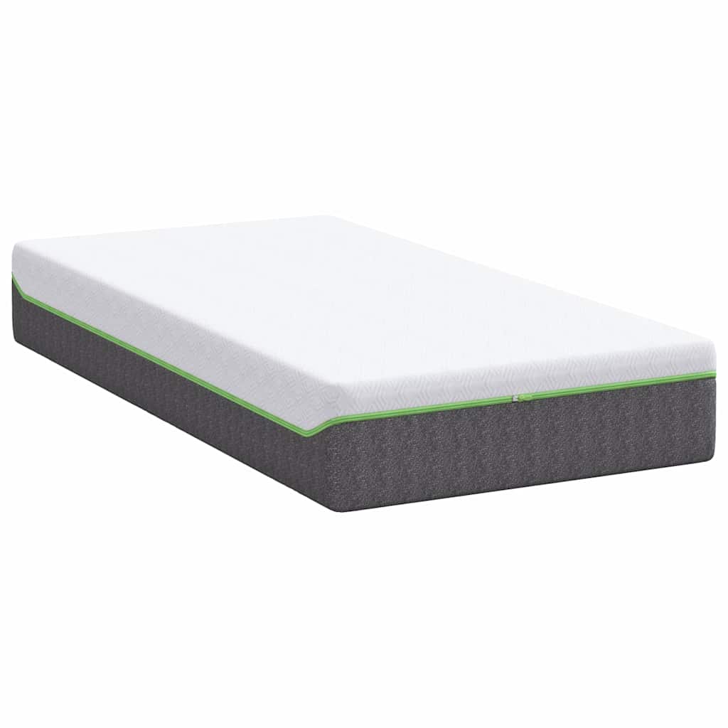 vidaXL Matratze Weiß und Grau 80 x 160 cm Taschenfeder