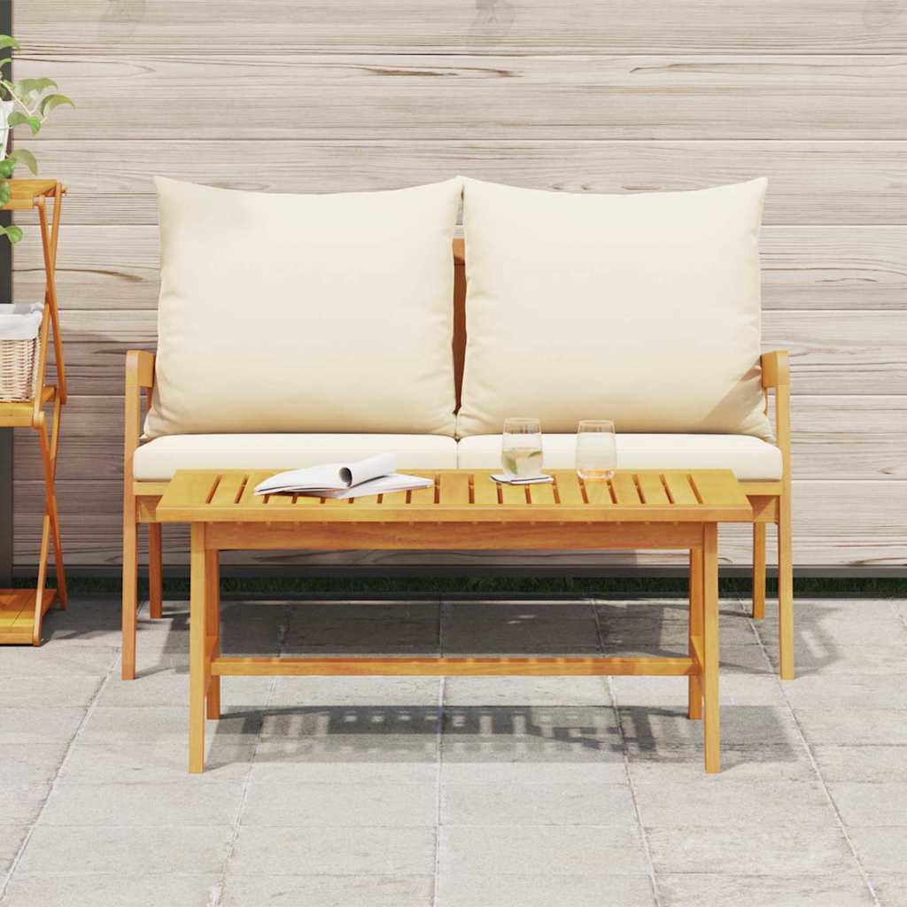 vidaXL Couchtisch Öl-Natur Massivholz Akazie