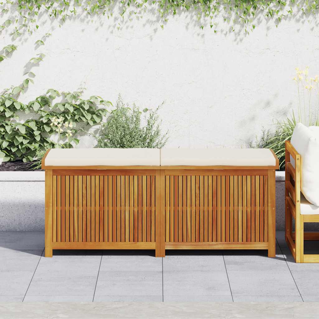 vidaXL Outdoor-Kissenbox 60x50x61 cm Massivholz Akazie