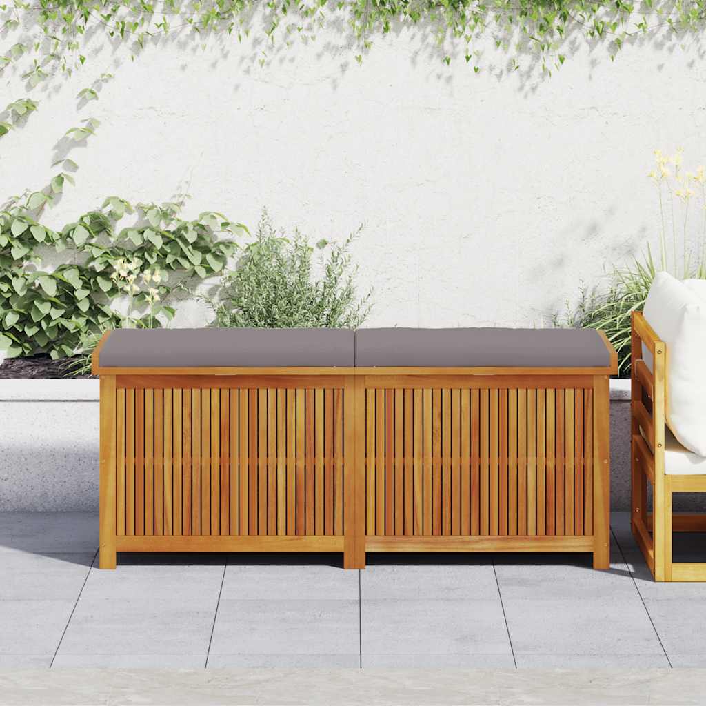 vidaXL Outdoor-Kissenbox 60x50x61 cm Massivholz Akazie