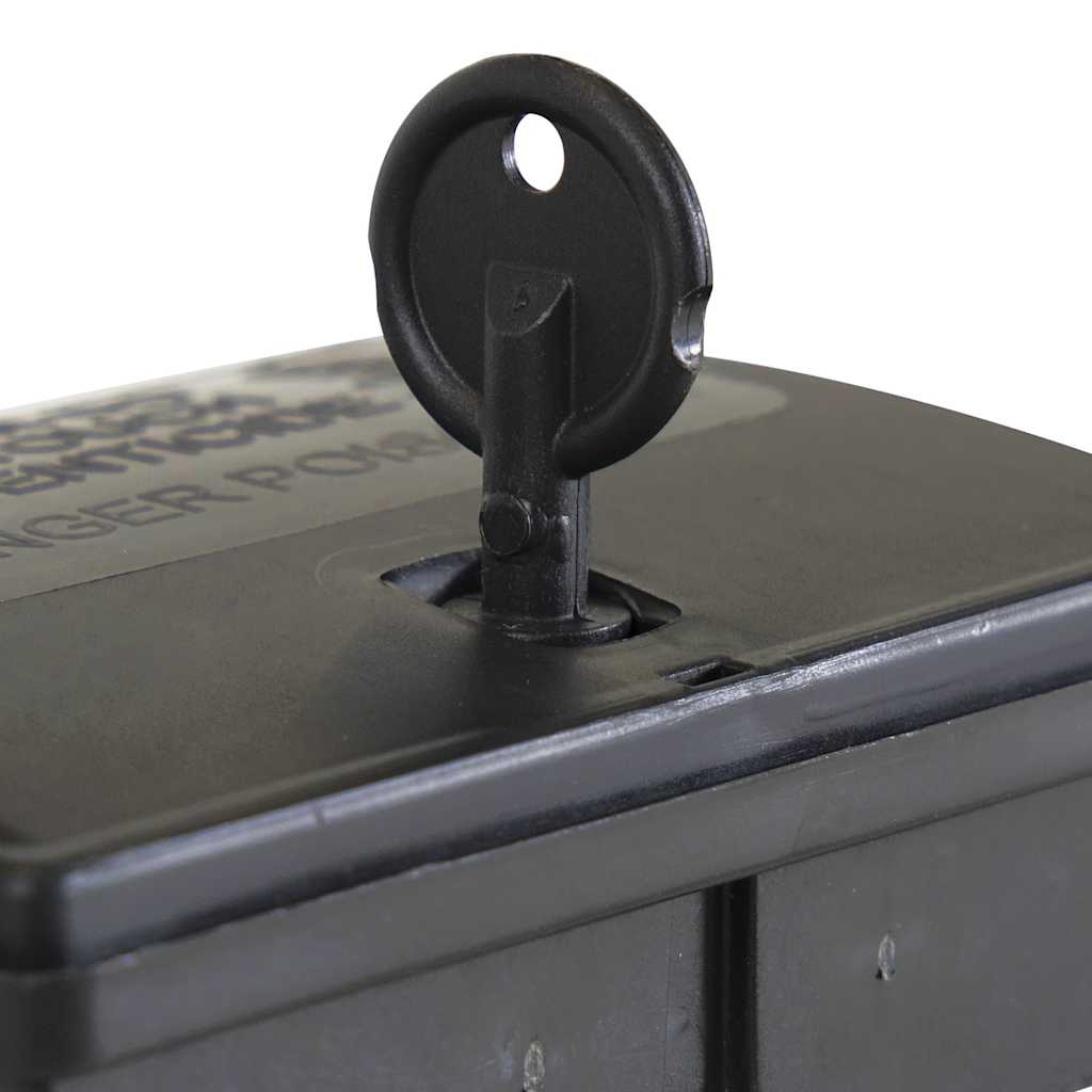 vidaXL Mausefallen 5 Stk. Schwarz 13x10x4 cm