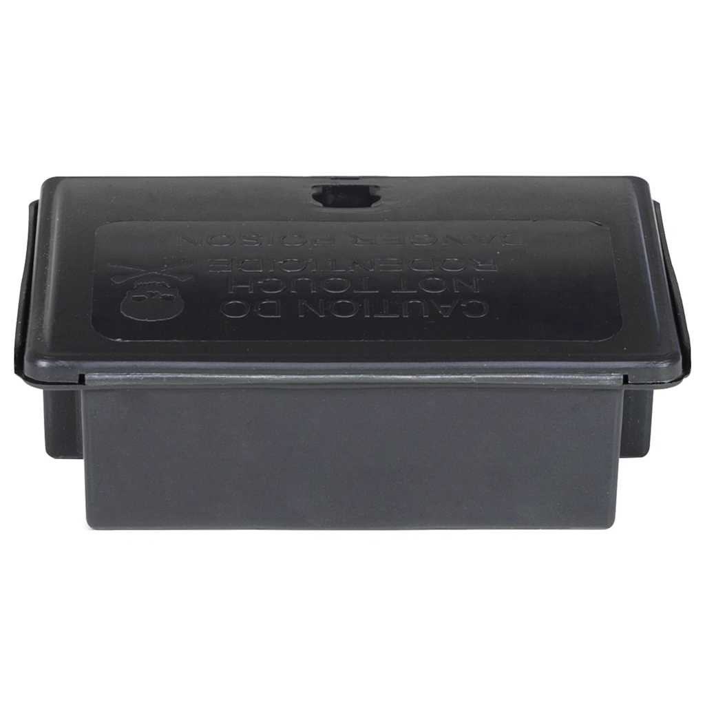 vidaXL Mausefallen 5 Stk. Schwarz 13x10x4 cm