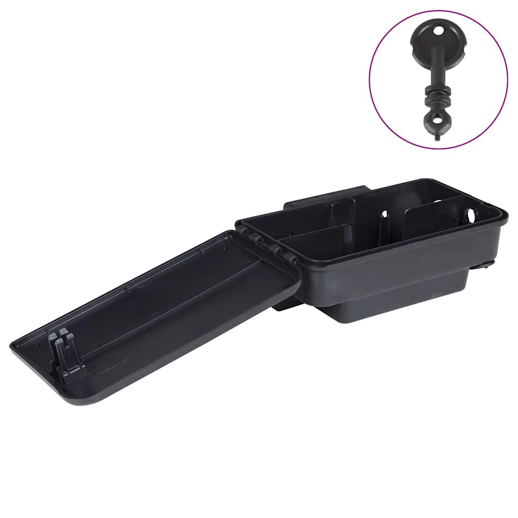 vidaXL Mausefallen 4 Stk. Schwarz 22x12,5x7,5 cm