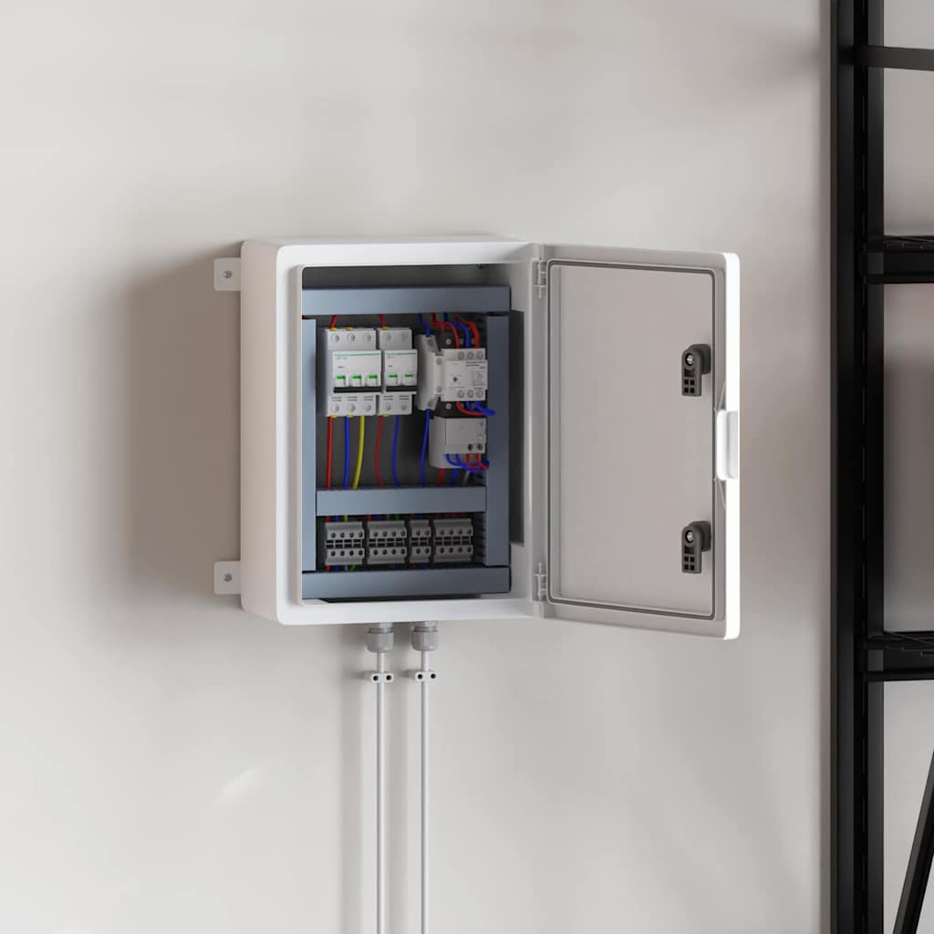 vidaXL Steuerungsschrank Grau 47 x 20 x 60 cm ABS Kunststoff