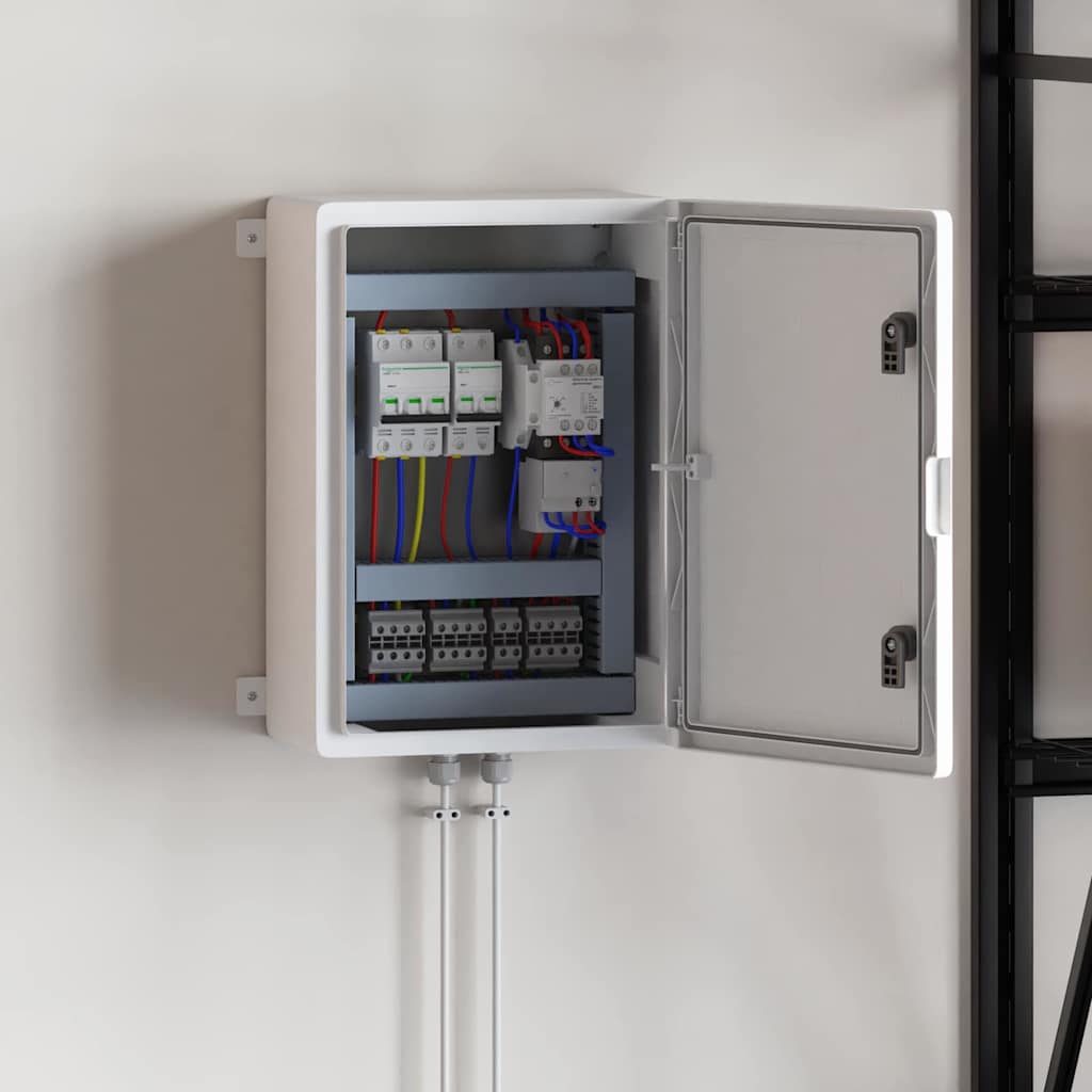 vidaXL Steuerungsschrank Grau 47 x 20 x 60 cm ABS Kunststoff