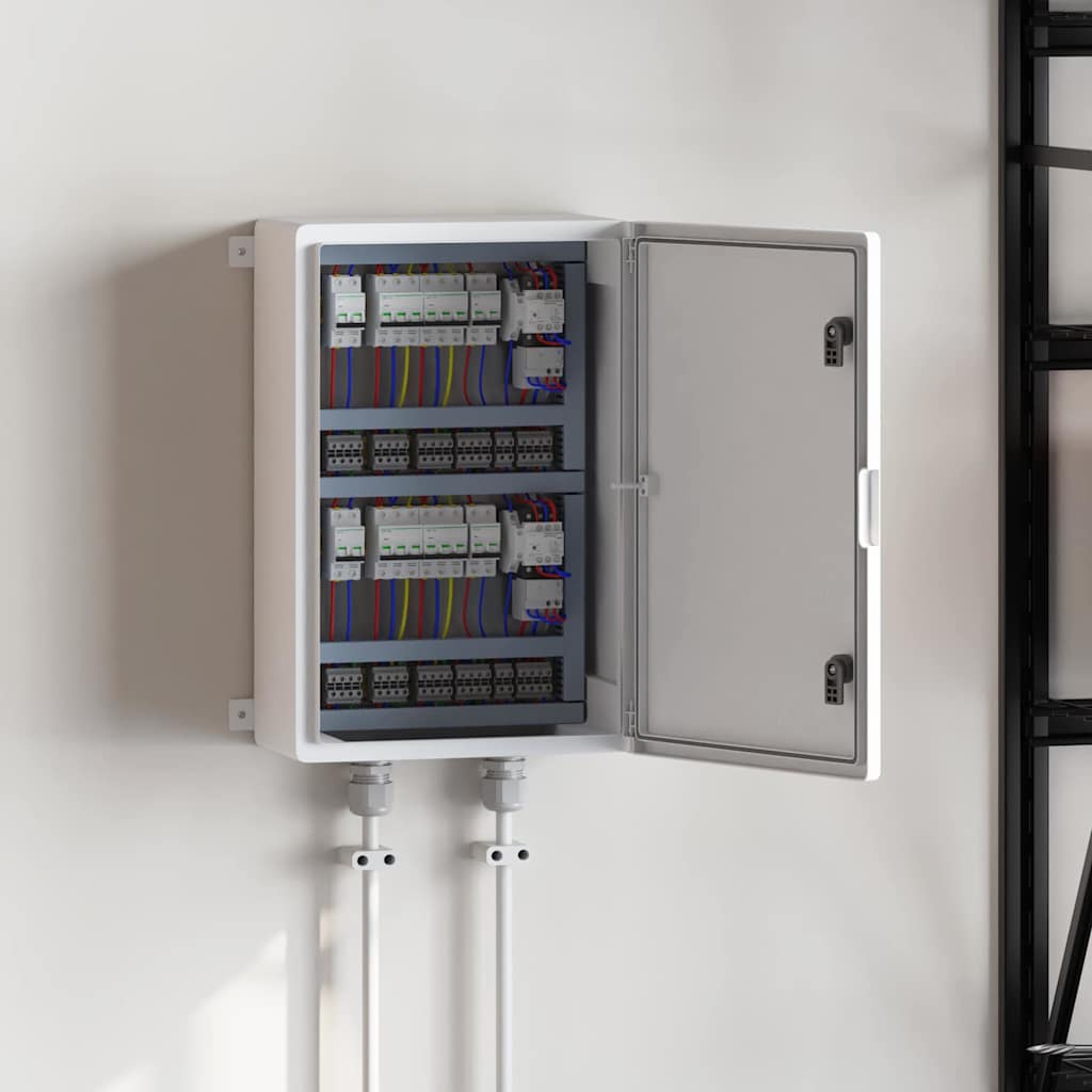 vidaXL Steuerungsschrank Grau 47 x 20 x 60 cm ABS Kunststoff