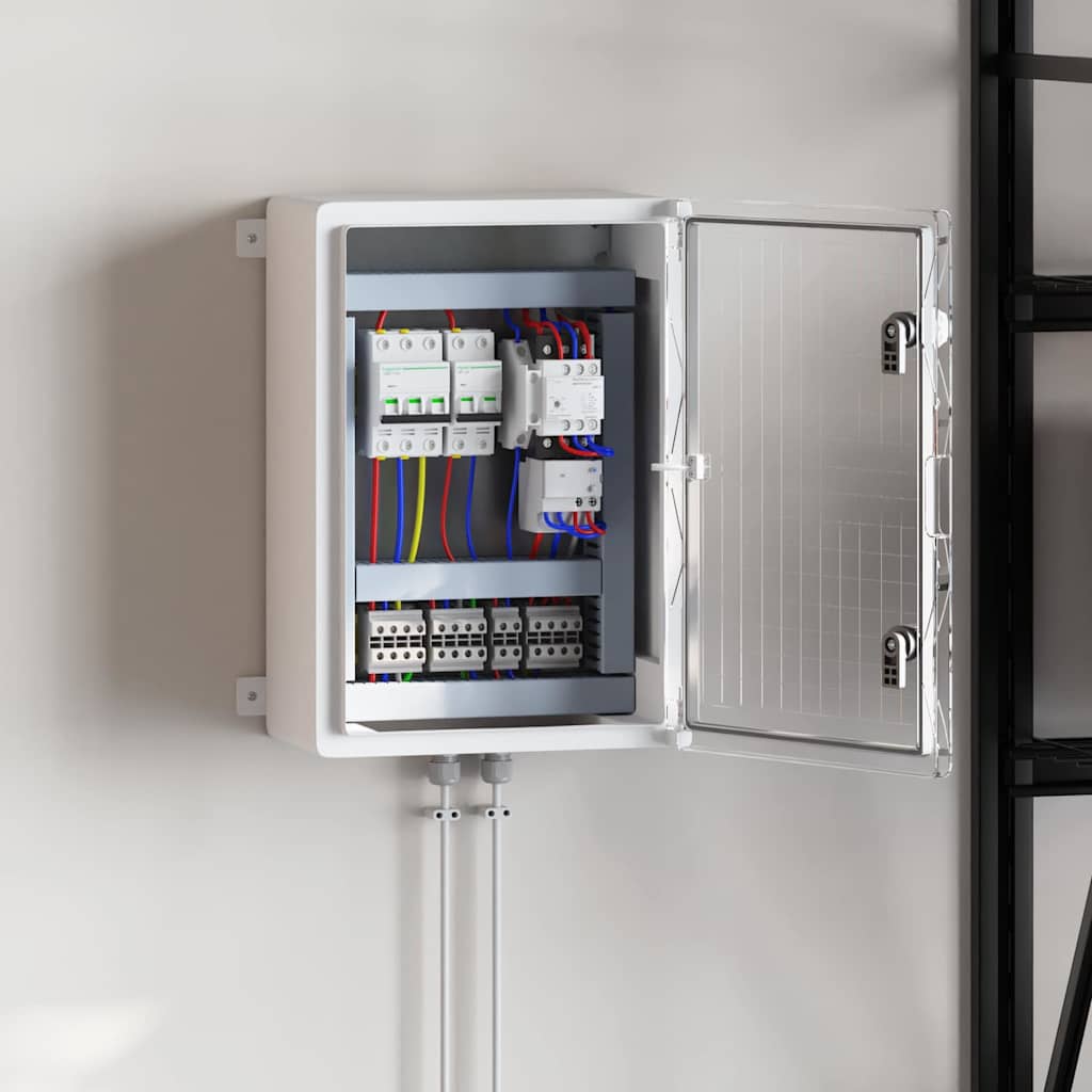 vidaXL Steuerungsschrank Grau 47 x 20 x 60 cm ABS Kunststoff