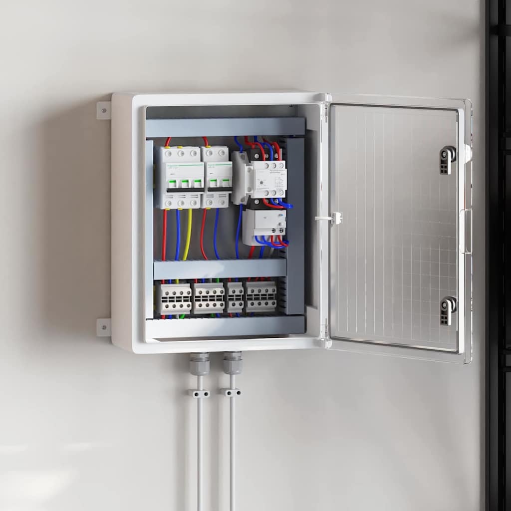 vidaXL Steuerungsschrank Grau 47 x 20 x 60 cm ABS Kunststoff