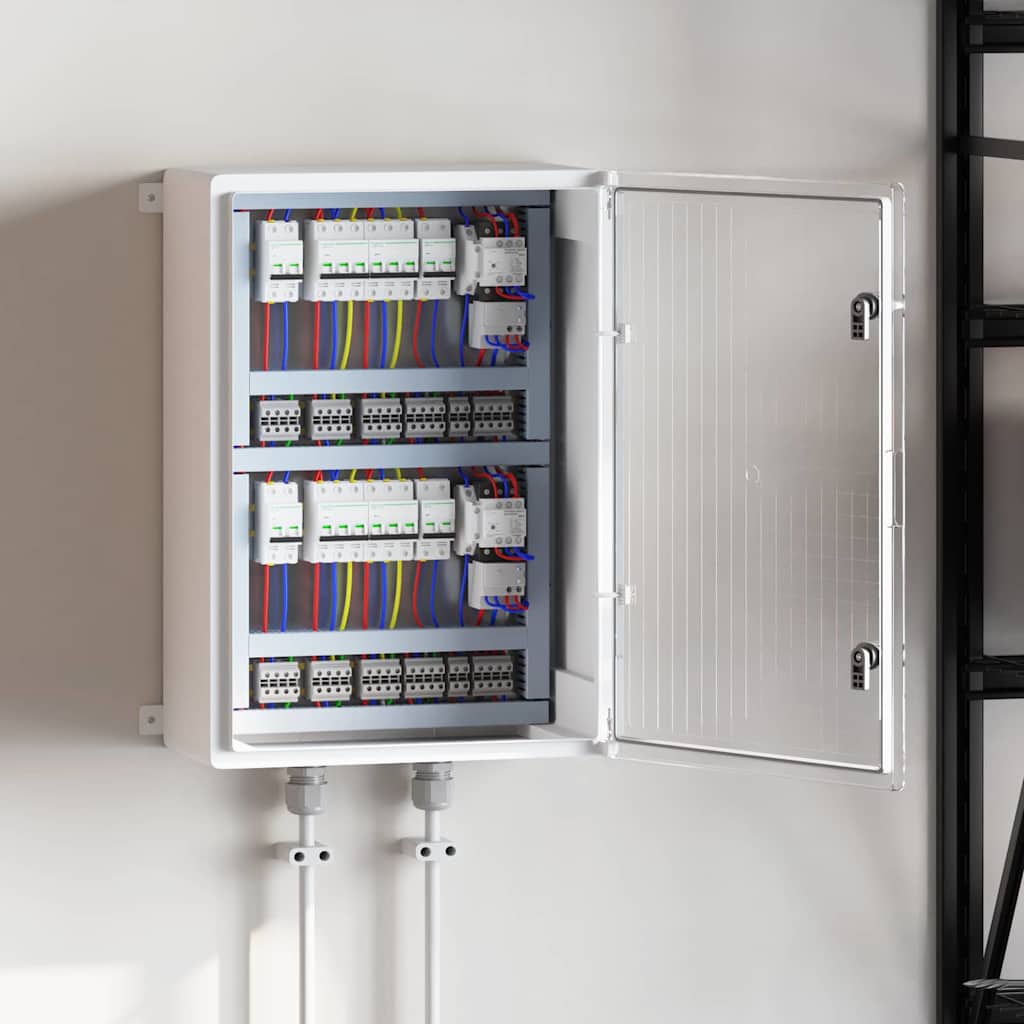 vidaXL Steuerungsschrank Grau 47 x 20 x 60 cm ABS Kunststoff