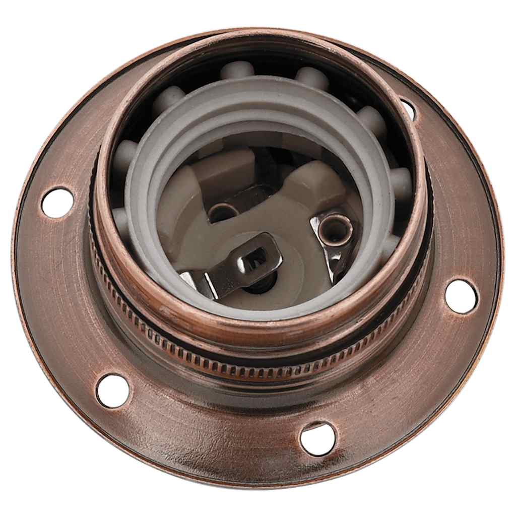 vidaXL Lampenfassungen 2 Stk. Rot-Bronze E27