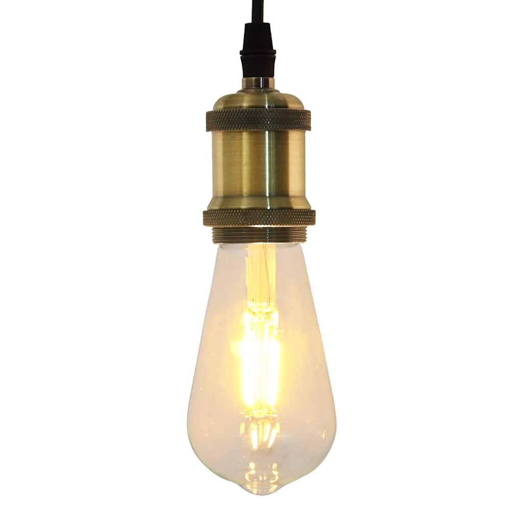 vidaXL Lampenfassungen 2 Stk. Rot-Bronze E27