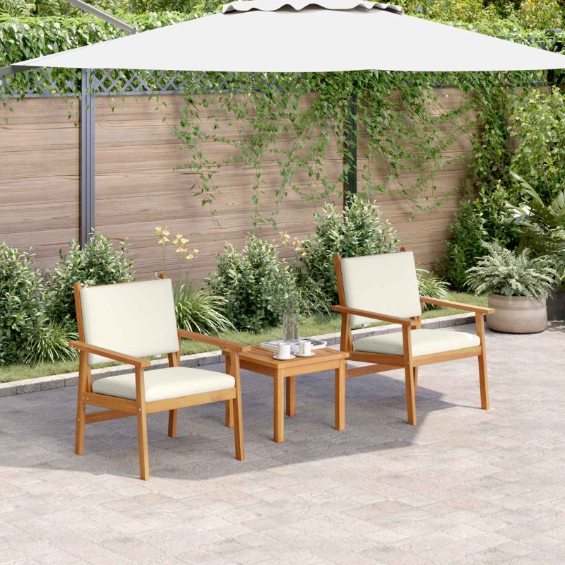 Gartensofa-set 4 pcs Braun 120 x 65,5 x 79 cm Massivholz Akazie