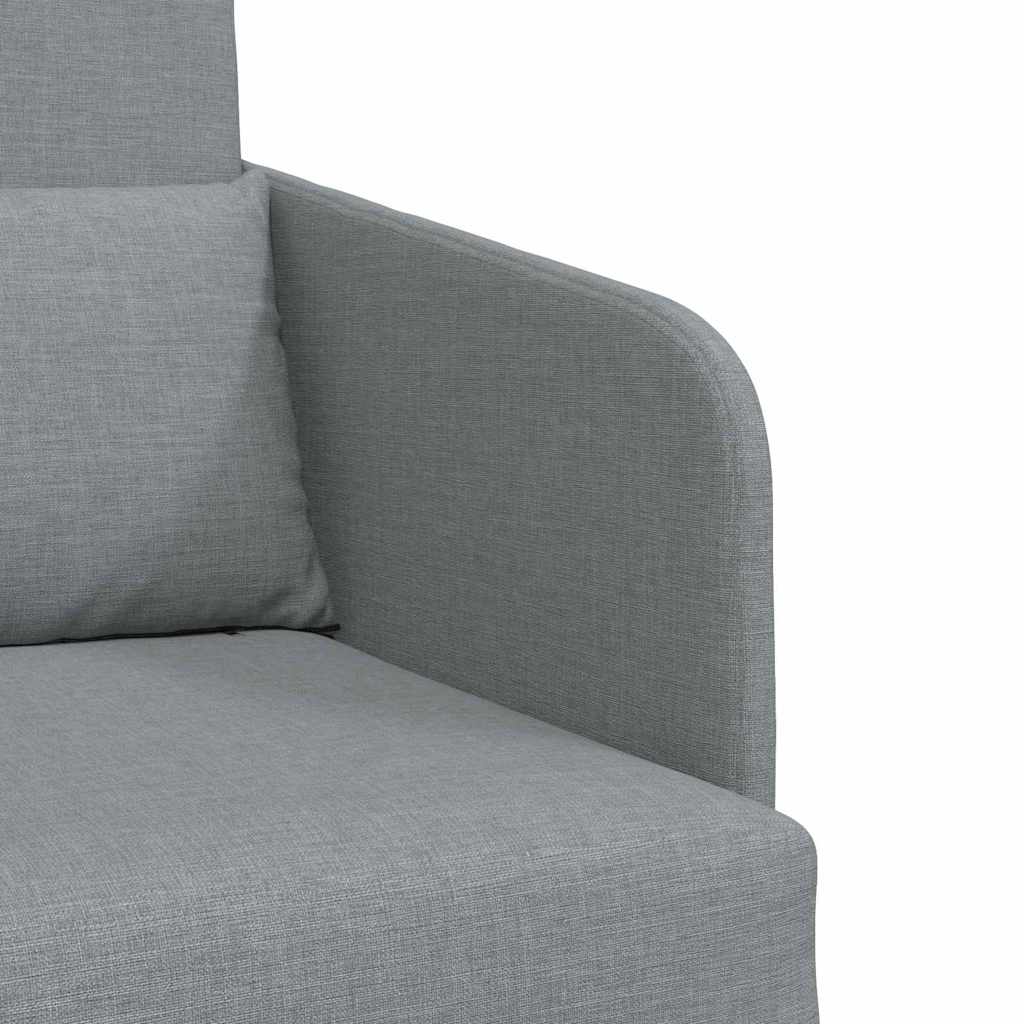 vidaXL Schlafsofa Hellgrau 65 x 80 x 83 cm Stoff