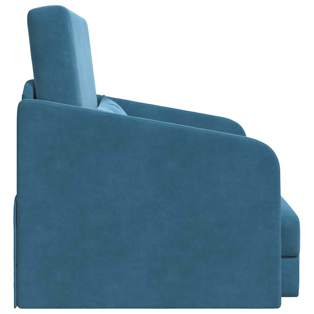 vidaXL Schlafsofa Blau 65 x 80 x 83 cm Samt
