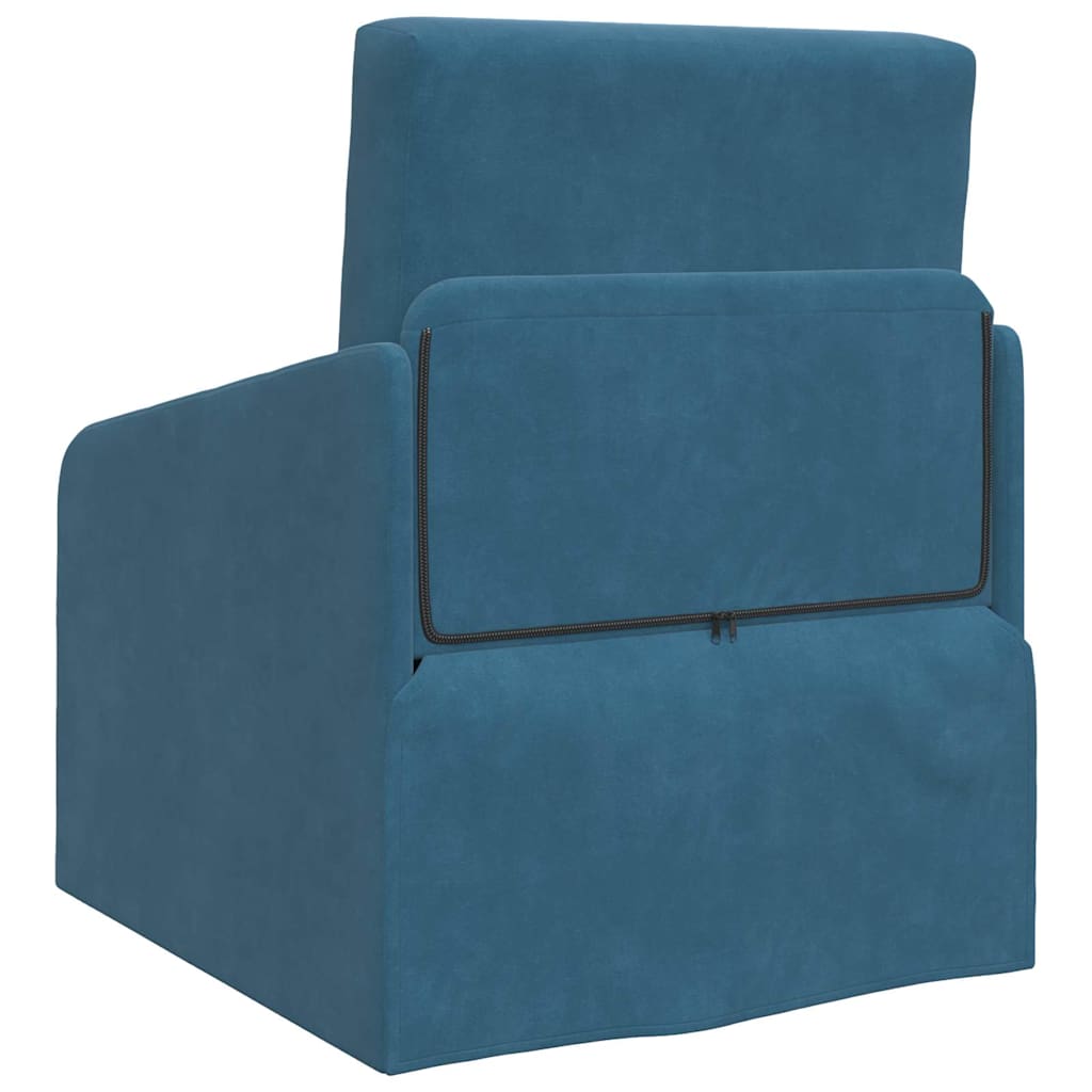 vidaXL Schlafsofa Blau 65 x 80 x 83 cm Samt