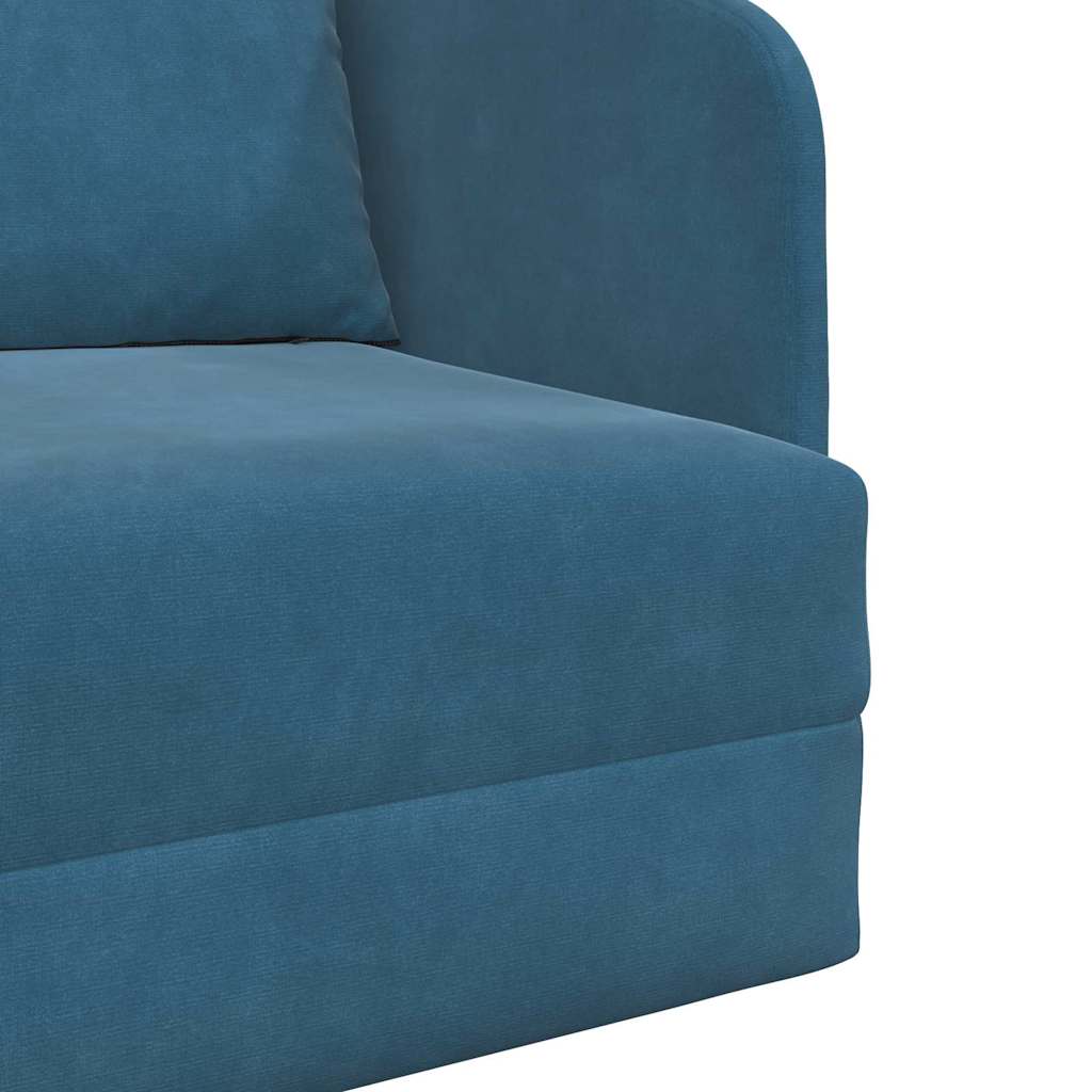 vidaXL Schlafsofa Blau 65 x 80 x 83 cm Samt