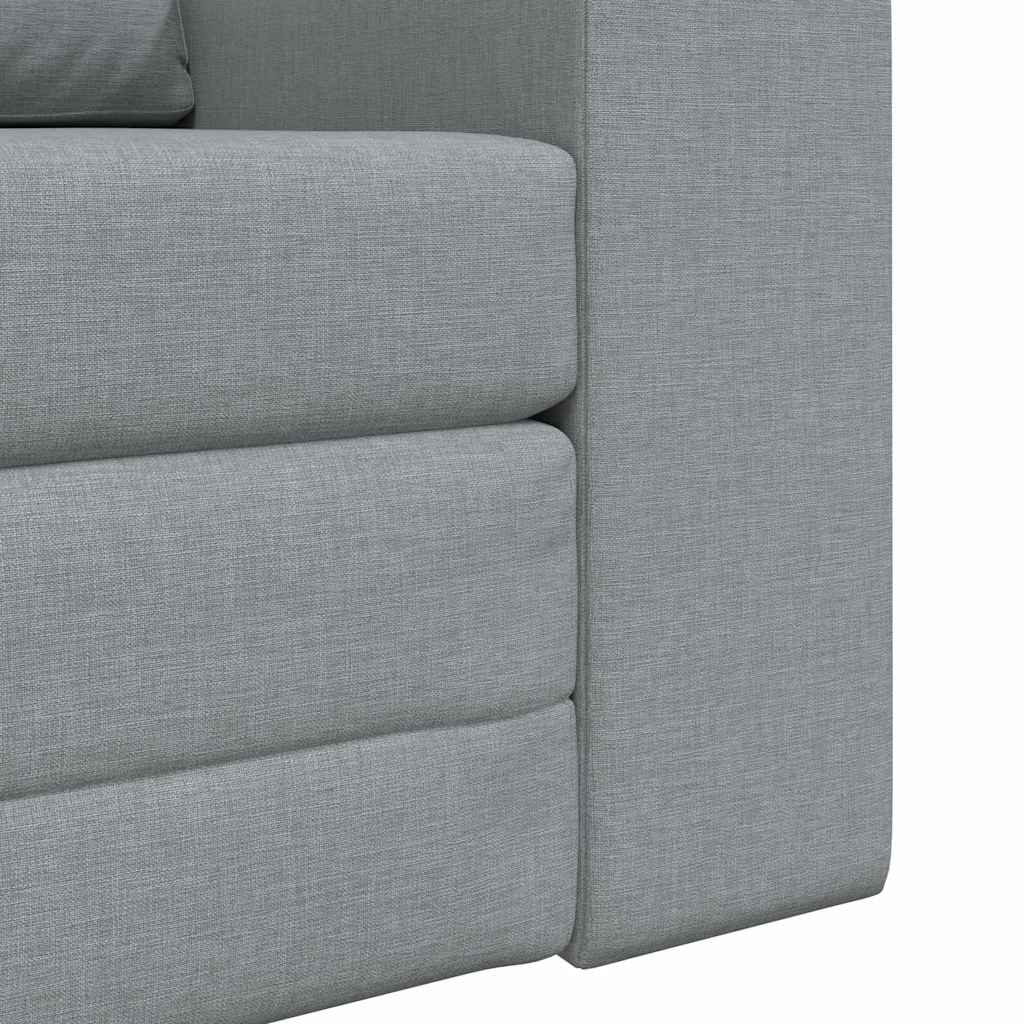 vidaXL Schlafsofa Hellgrau 98 x 71 x 83 cm Stoff