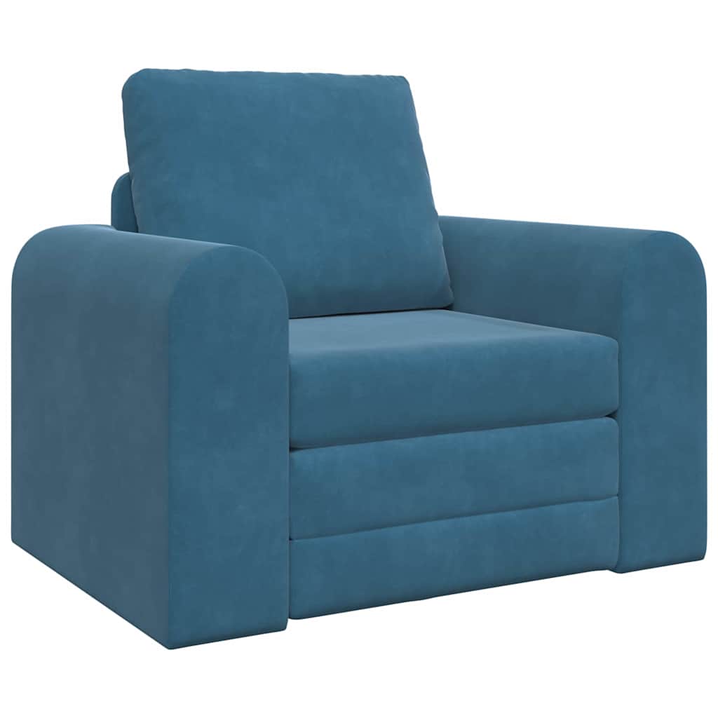 vidaXL Schlafsofa Blau 98 x 71 x 83 cm Samt