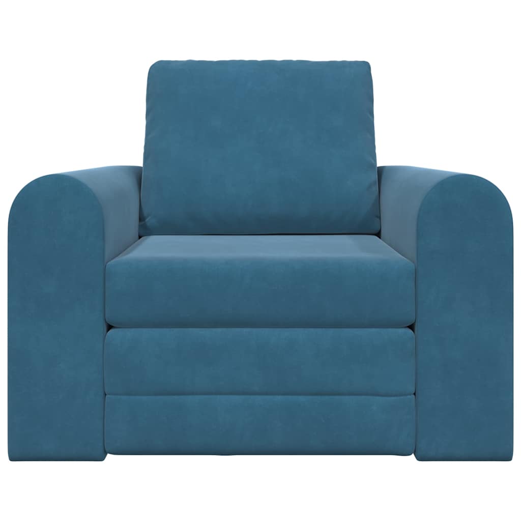 vidaXL Schlafsofa Blau 98 x 71 x 83 cm Samt