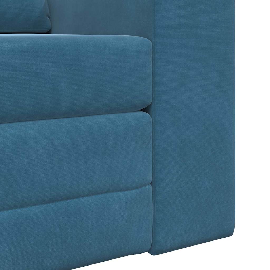 vidaXL Schlafsofa Blau 98 x 71 x 83 cm Samt